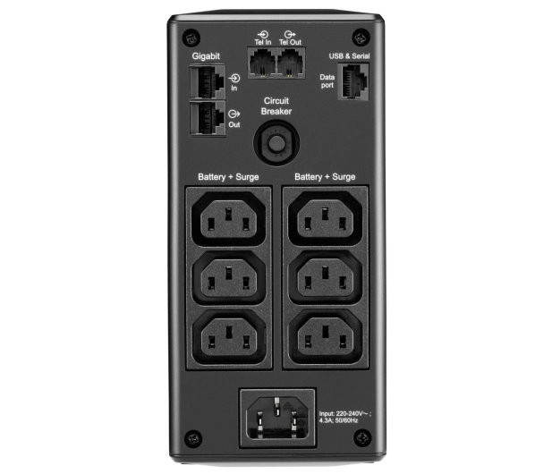 APC Back-UPS Pro (900VA/540W, 6xIEC, RJ-45, AVR, LCD) - 520167 - zdjęcie 4